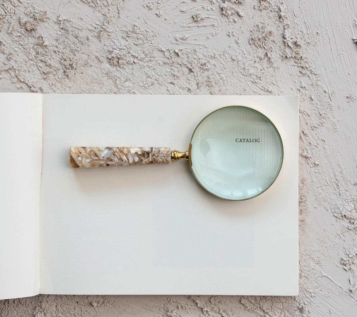 Mother of Pearl & Resin Magnifying Glass