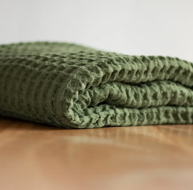 Juniper Waffle Blanket