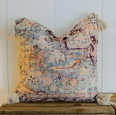 Vintage Rug Design Pillow Moroccan Style - Persia