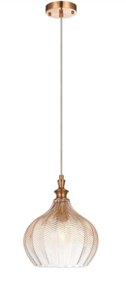 MATTEO LIGHTING C80102AG RENITY 1 LIGHT 9 INCH PENDANT IN AGED GOLD BRASS