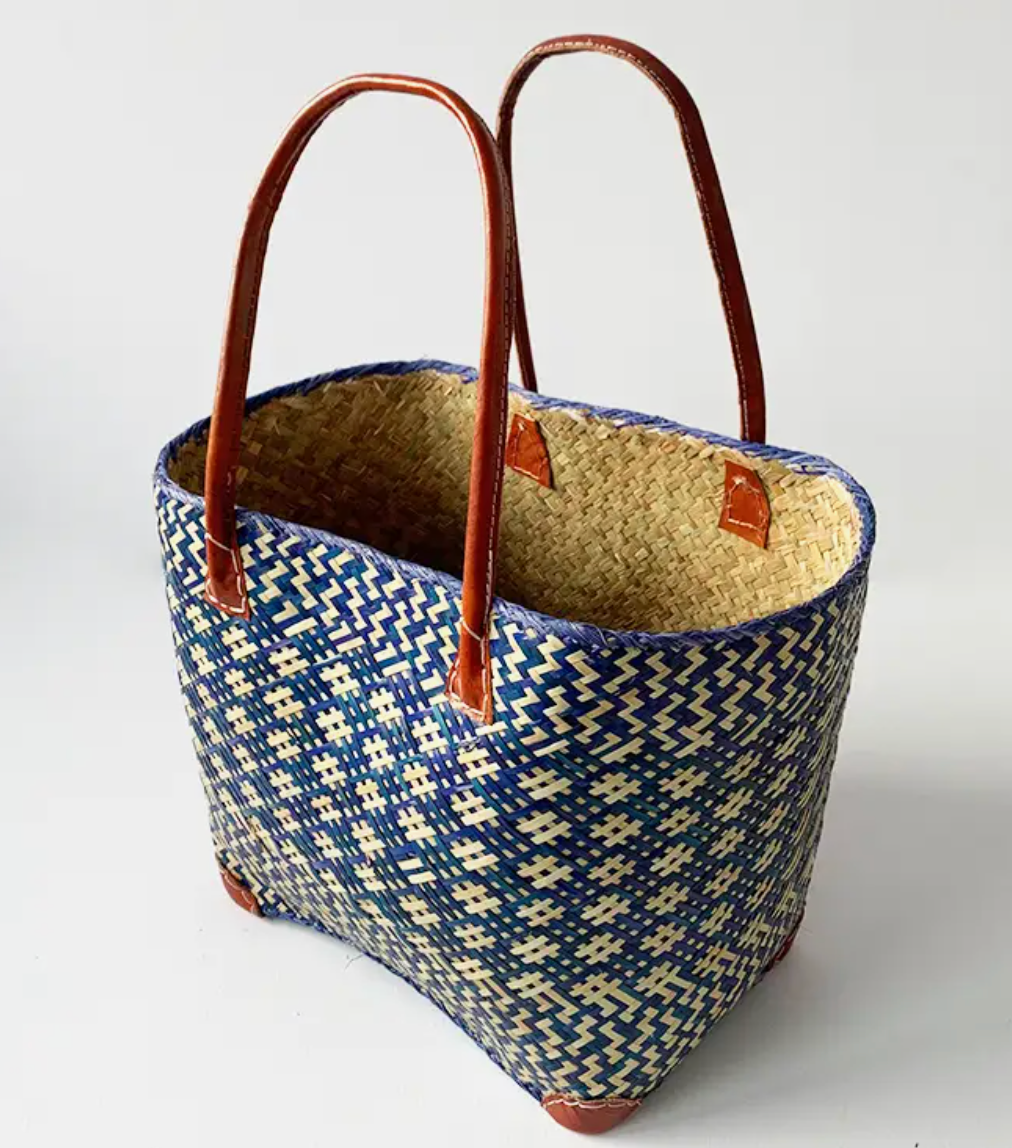 Navy Blue Curly Basket