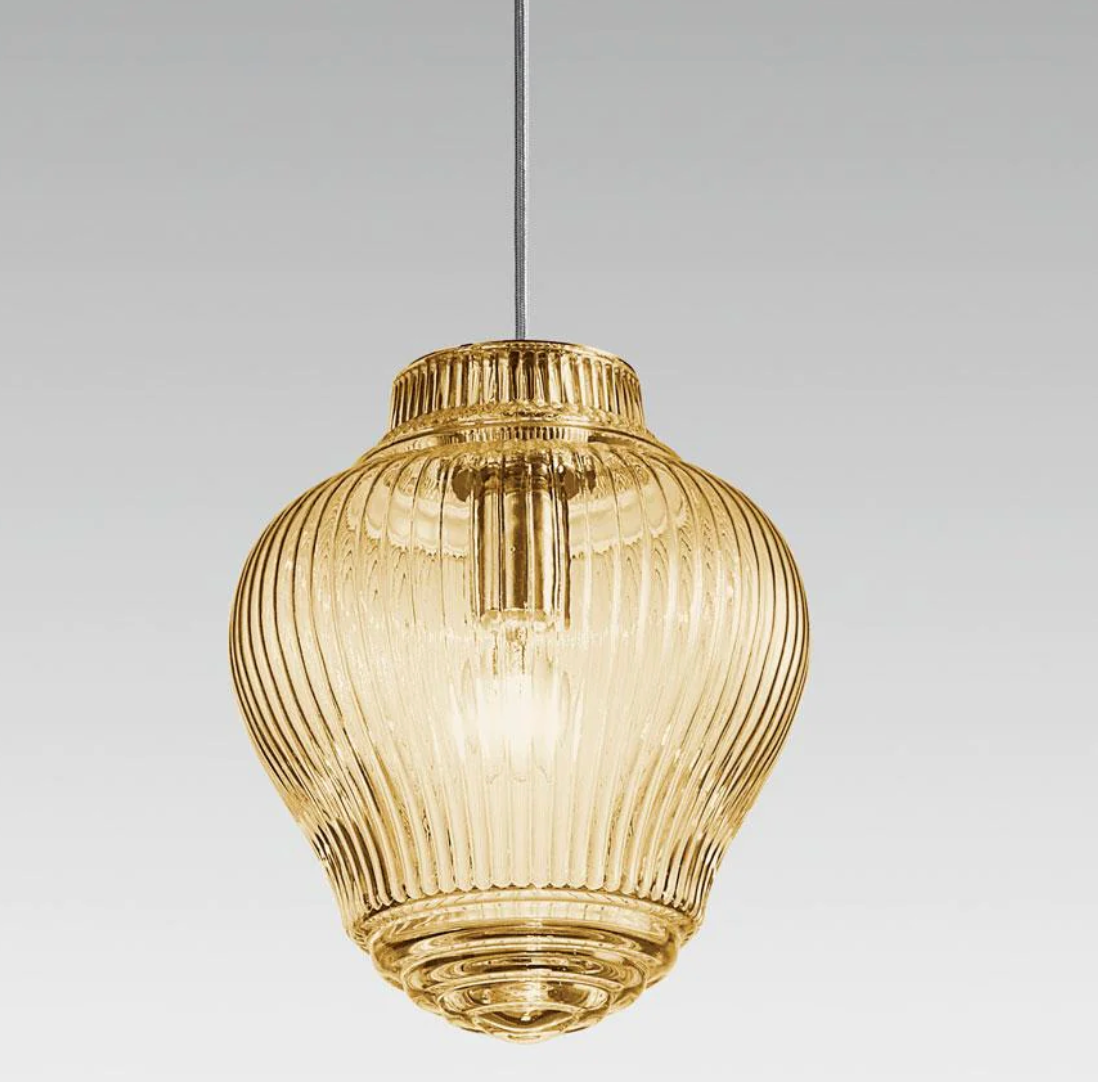 Clyde Pendant Light-Amber