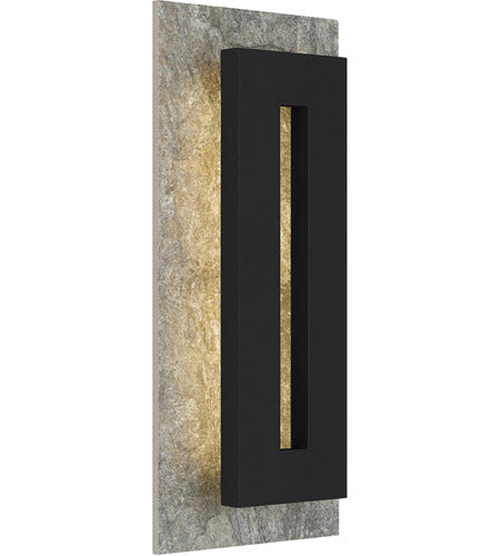 Tate LED 18 inch Earth Black Outdoor Wall Lantern, Medium