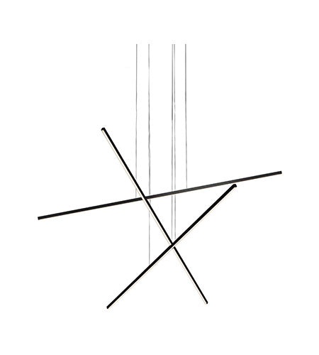 Vega Minor LED 47 inch Black Multi Light Pendant Ceiling Light