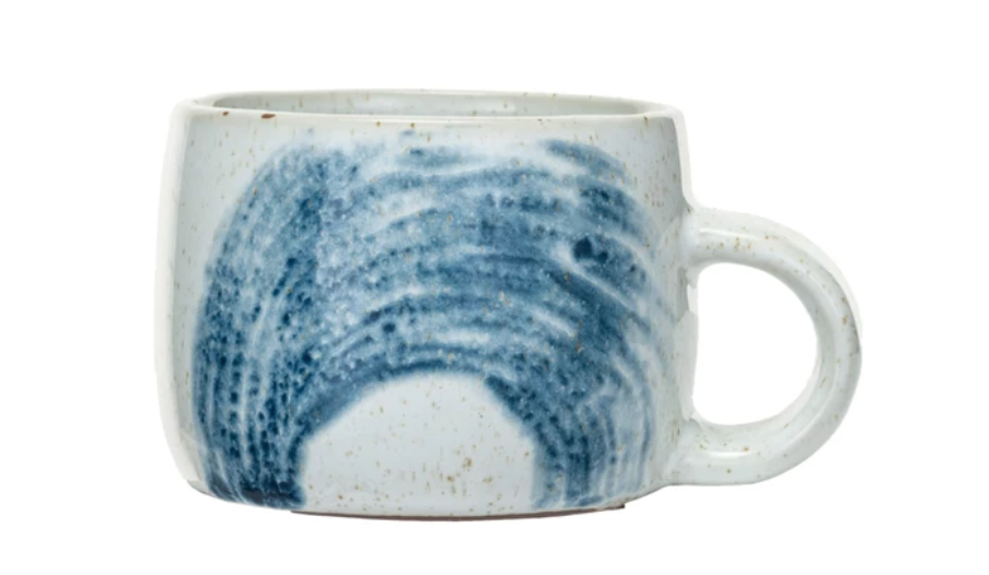 10 oz. Hand-Painted Stoneware Mug